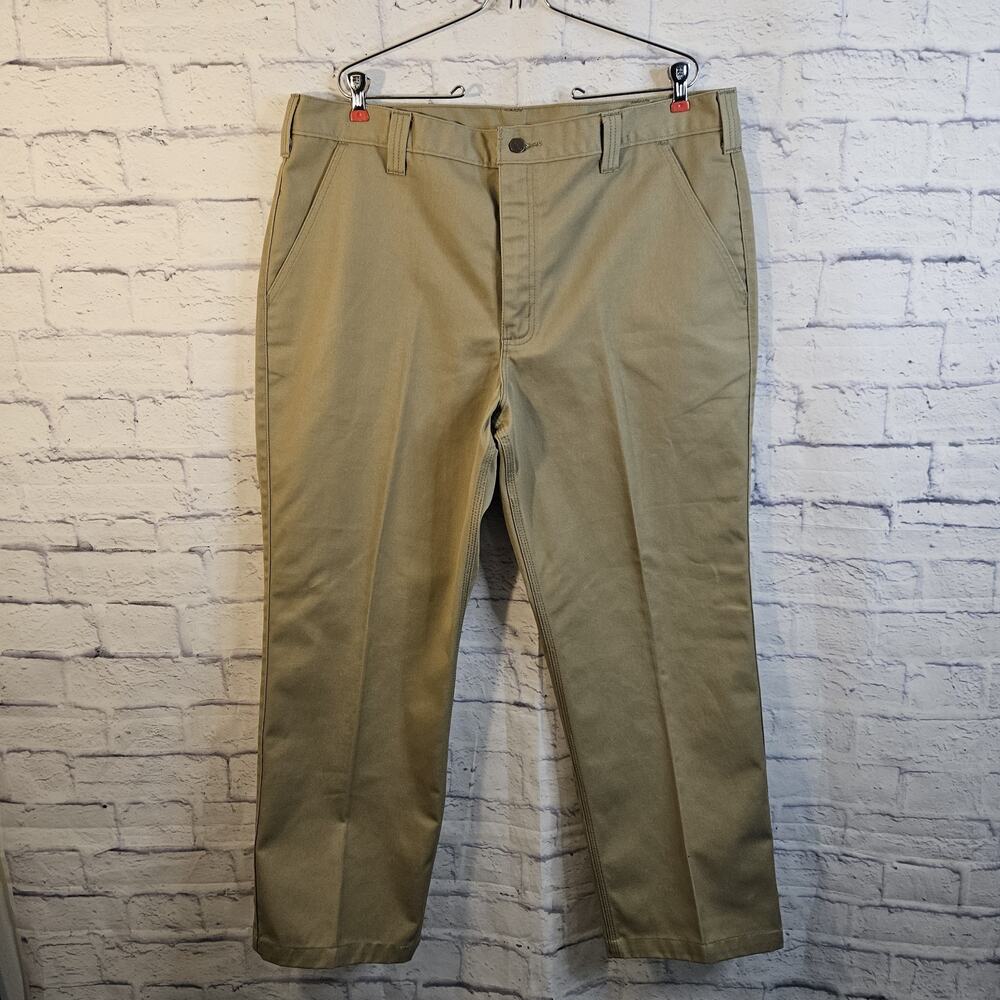 Carhartt Pants Mens 40x30 Beige Twill Khaki Tan Work Chino B290 KHI